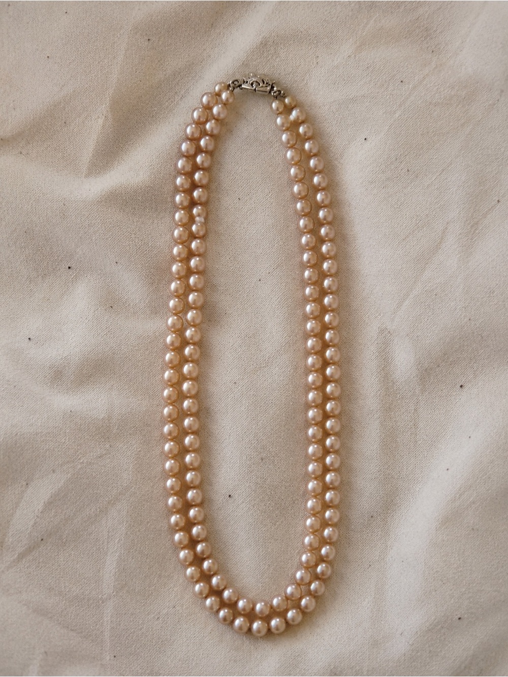 Vintage Double Strand Pearl Necklace